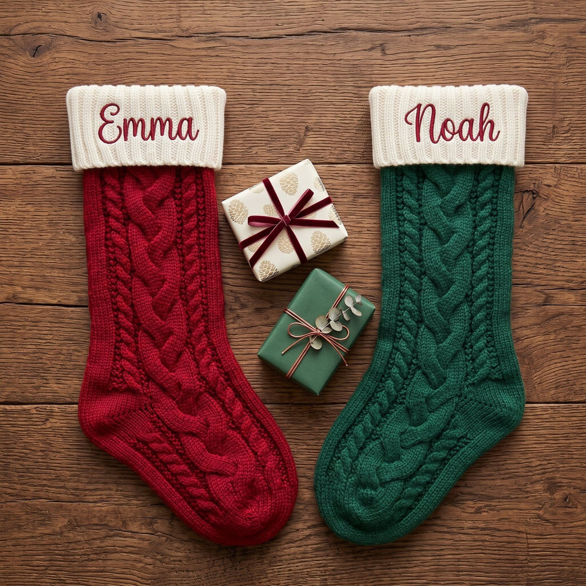 Christmas stocking with your child's name