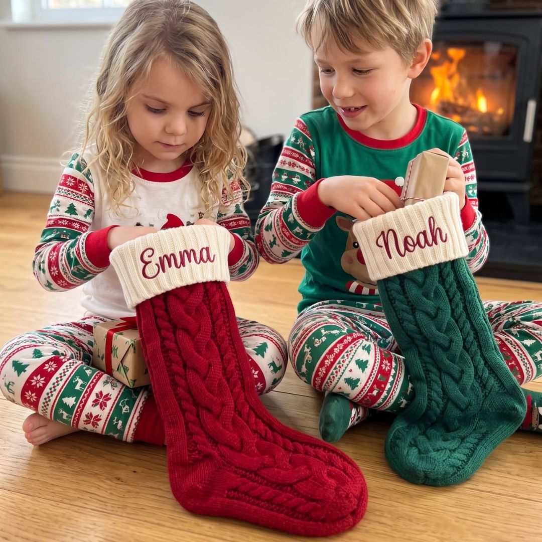 Christmas stocking with your child's name