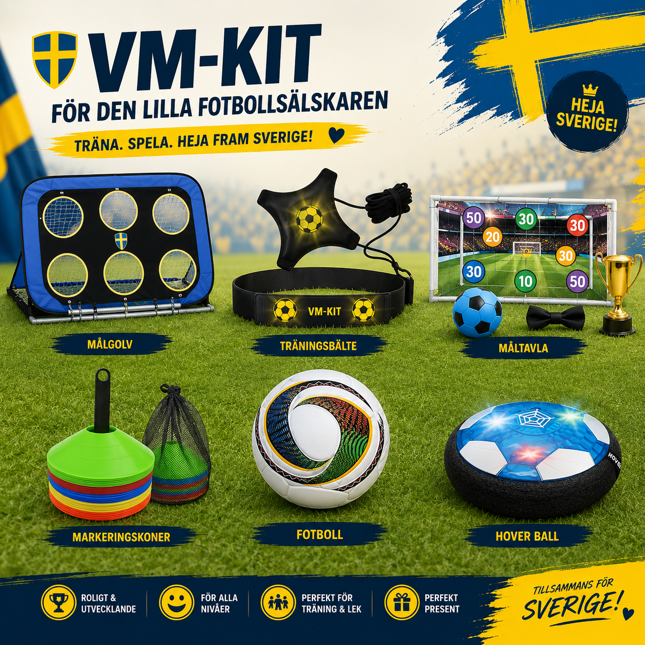 Snuglery™ Fotbolls VM Kit – aktiv lek for små fotballfans ⚽
