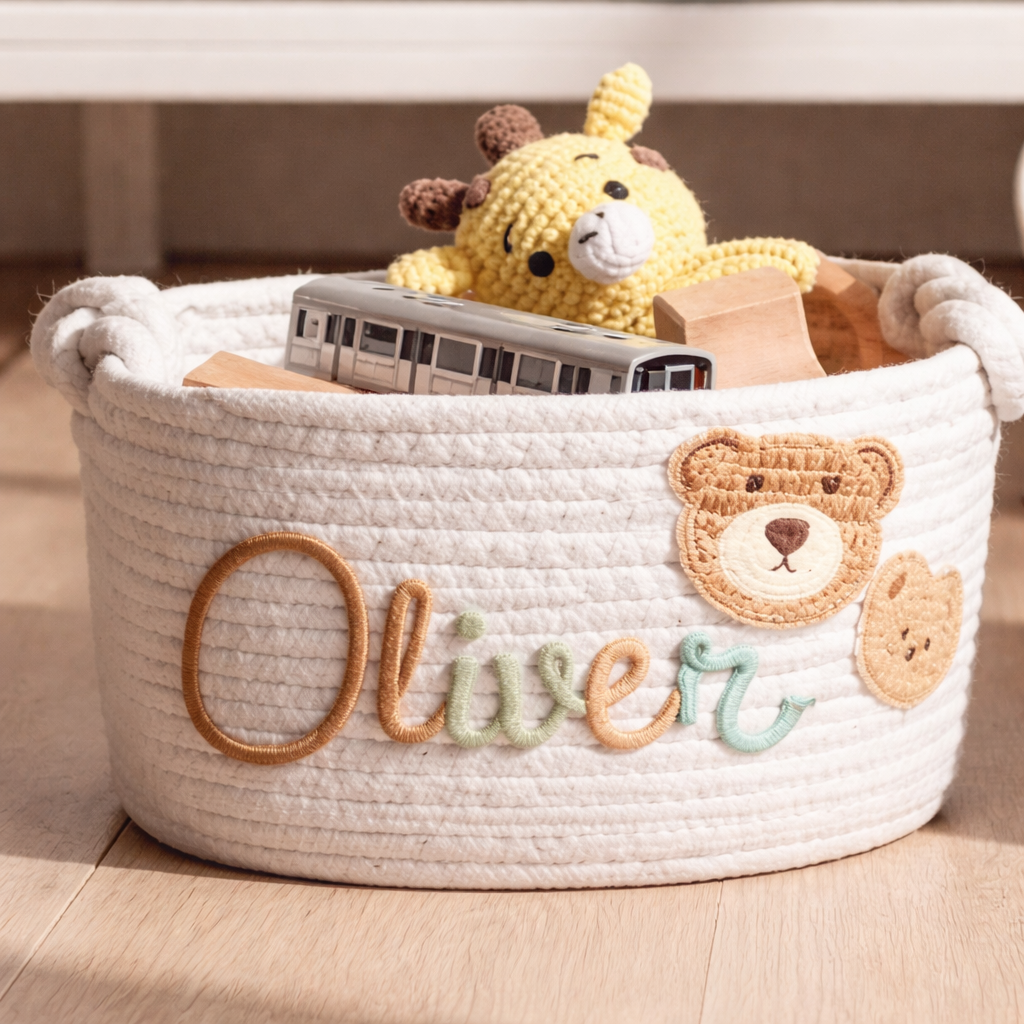 Personalised basket with name